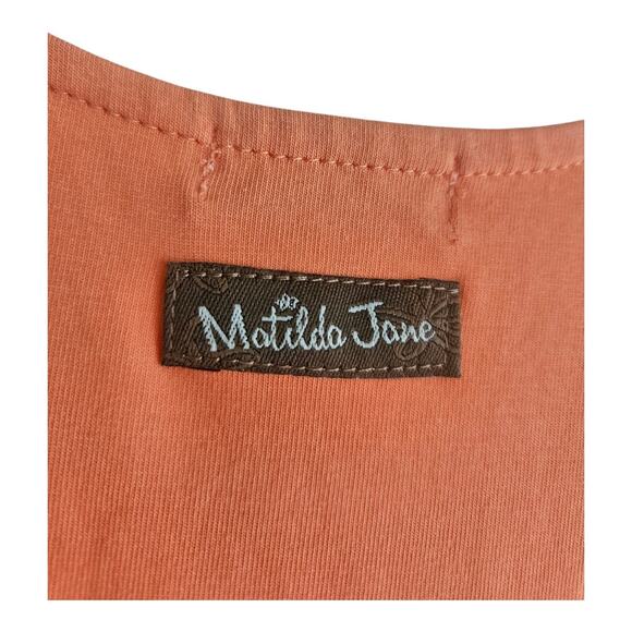 NWT Matilda Jane Womens SMALL Peplum Tier Ruffle Top Tee Happy & Free Dream Puff - Picture 5 of 8